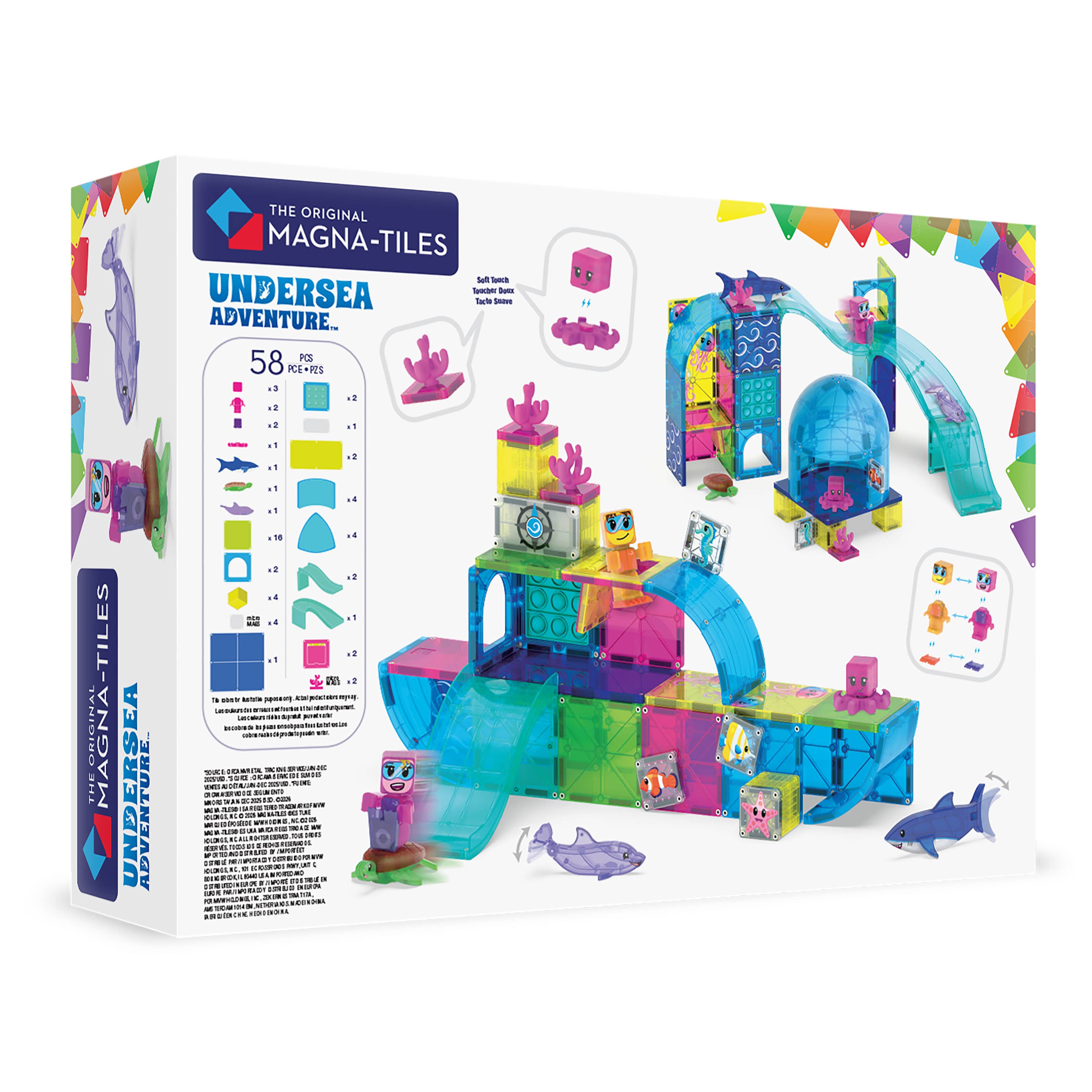 MAGNA-TILES - Undersea Adventure - 58 Piece