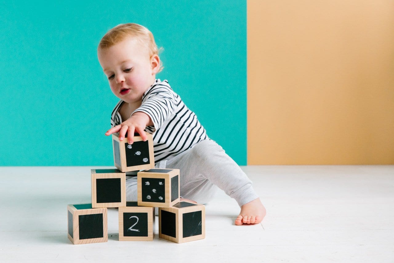 Freckled Frog Fun with Chalk! Wooden Cubes