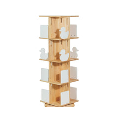 myduckling Montessori Rotating Bookcase Addon Layer - White/Natural