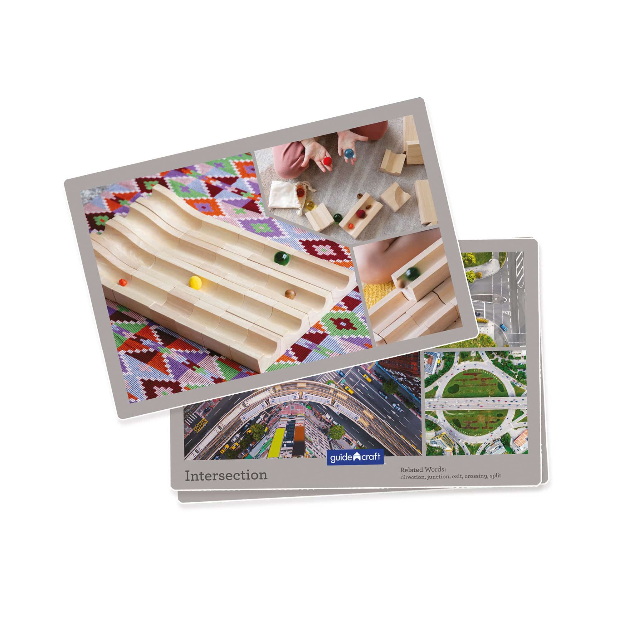 Guidecraft Unit Block Marble Run – 40 pc. set
