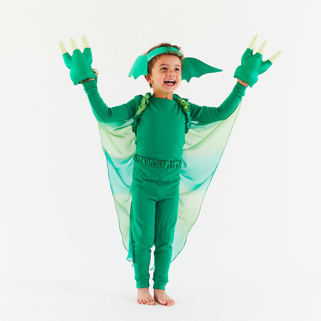 Sarah's Silks Green Dinosaur Wings