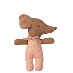 Maileg Sleepy Wakey Baby Mouse in Matchbox - Rose