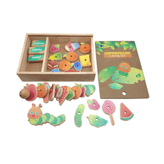 QToys Caterpillar lacing set