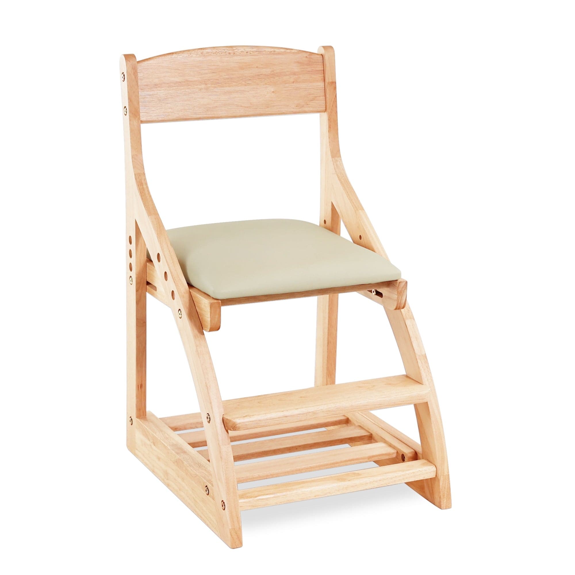 myduckling Montessori Kids Height Adjustable Dining Chair - Off-White