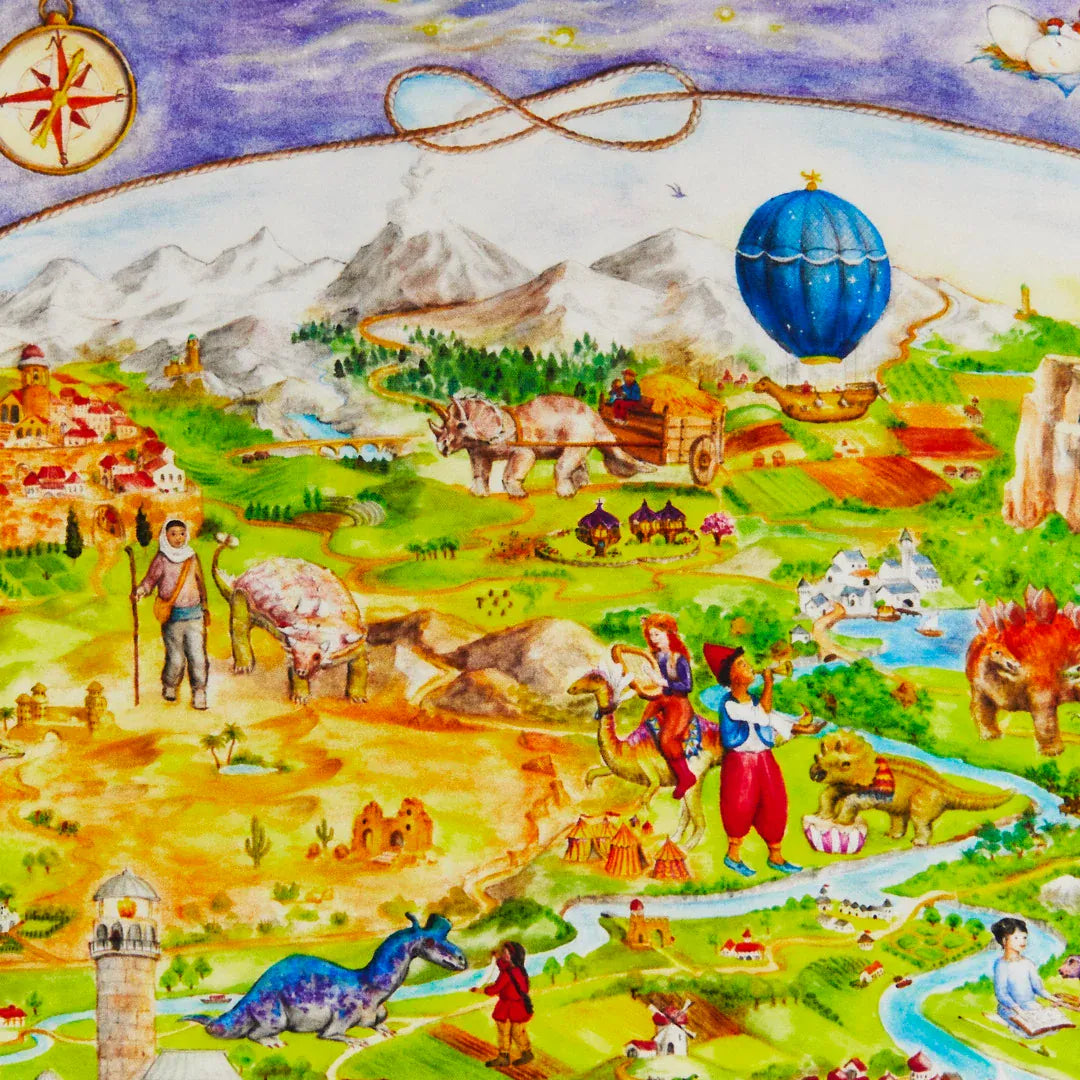 Sarah's Silks Dinotopia Seek & Find Playsilk