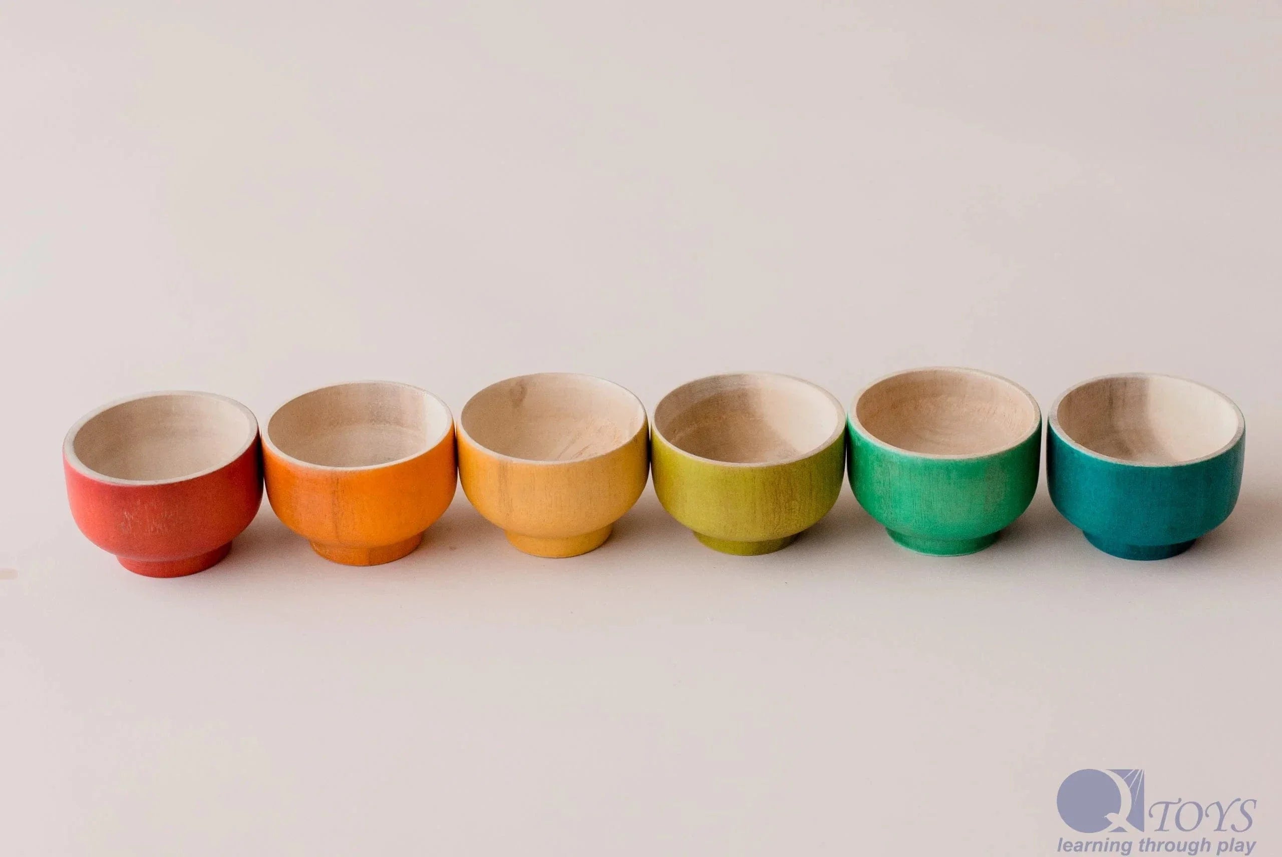 QToys Rainbow Sorting Bowls