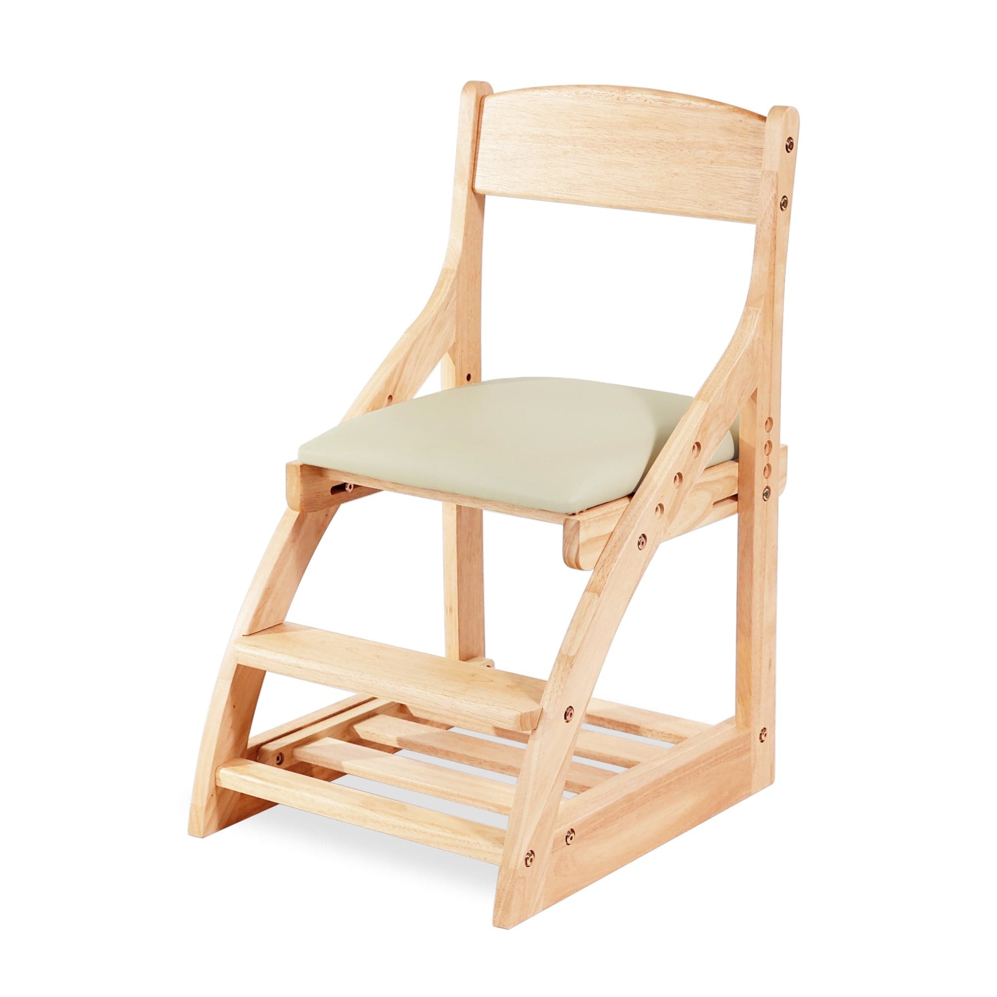 myduckling Montessori Kids Height Adjustable Dining Chair - Off-White