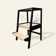 myduckling Convertible Learning Tower - Black/Natural