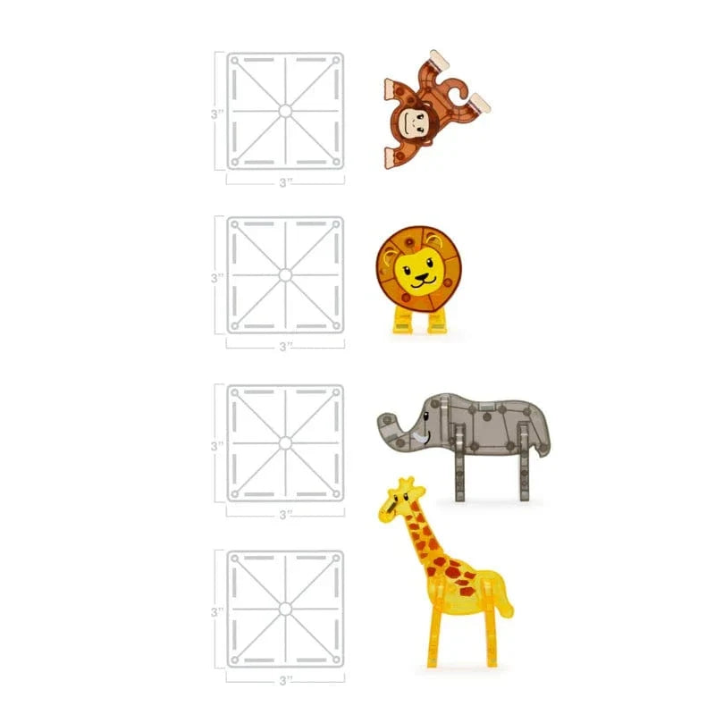 MAGNA-TILES - Safari Animals - 25 Piece Set