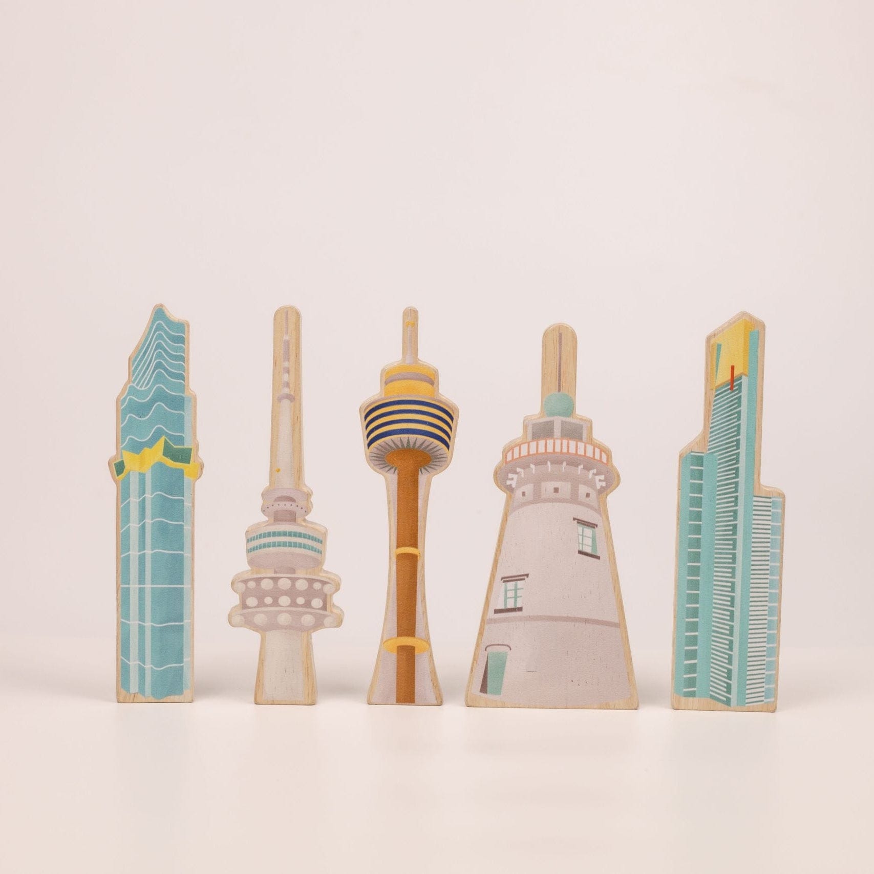 QToys Australian Iconic buildings set of 5 (With educational activity cards)