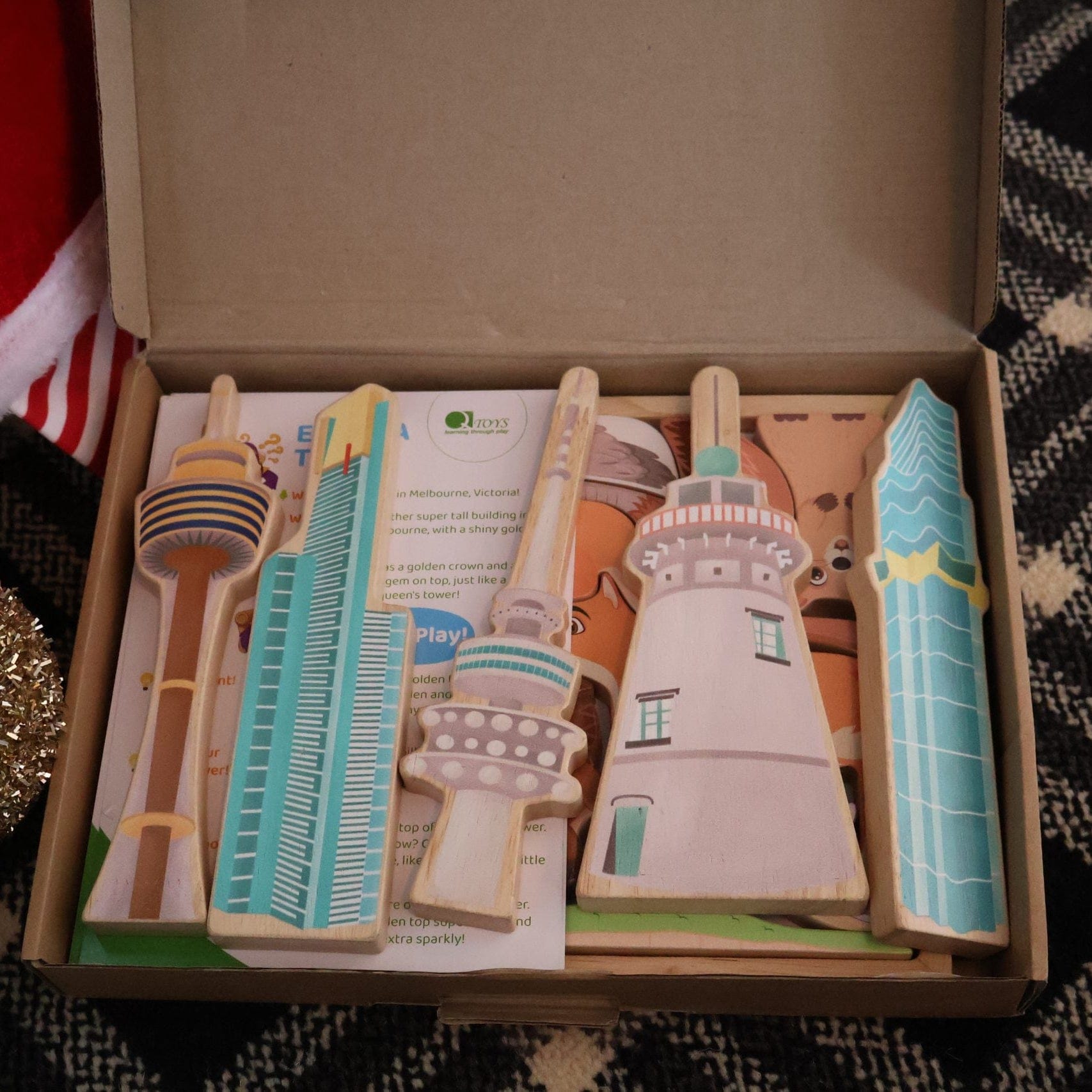 QToys Australian Iconic buildings set of 5 (With educational activity cards)