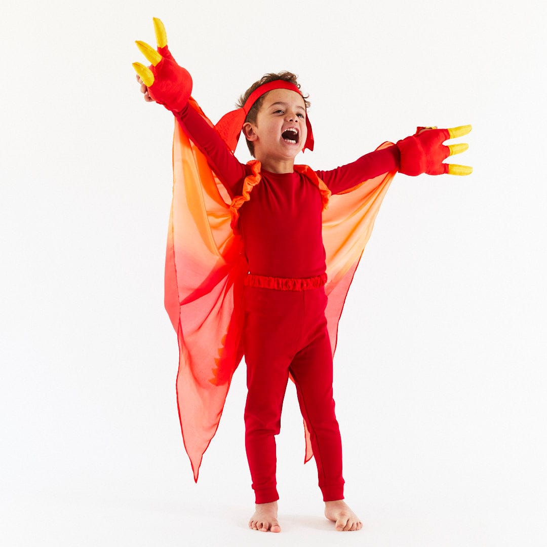 Sarah's Silks Red Dinosaur Wings