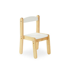 myduckling Montessori Kids Wooden Chair - White/Natural