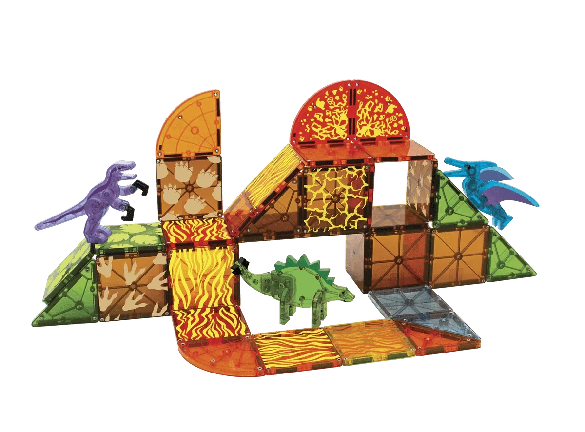 MAGNA-TILES - Dino World - 40 Piece Set