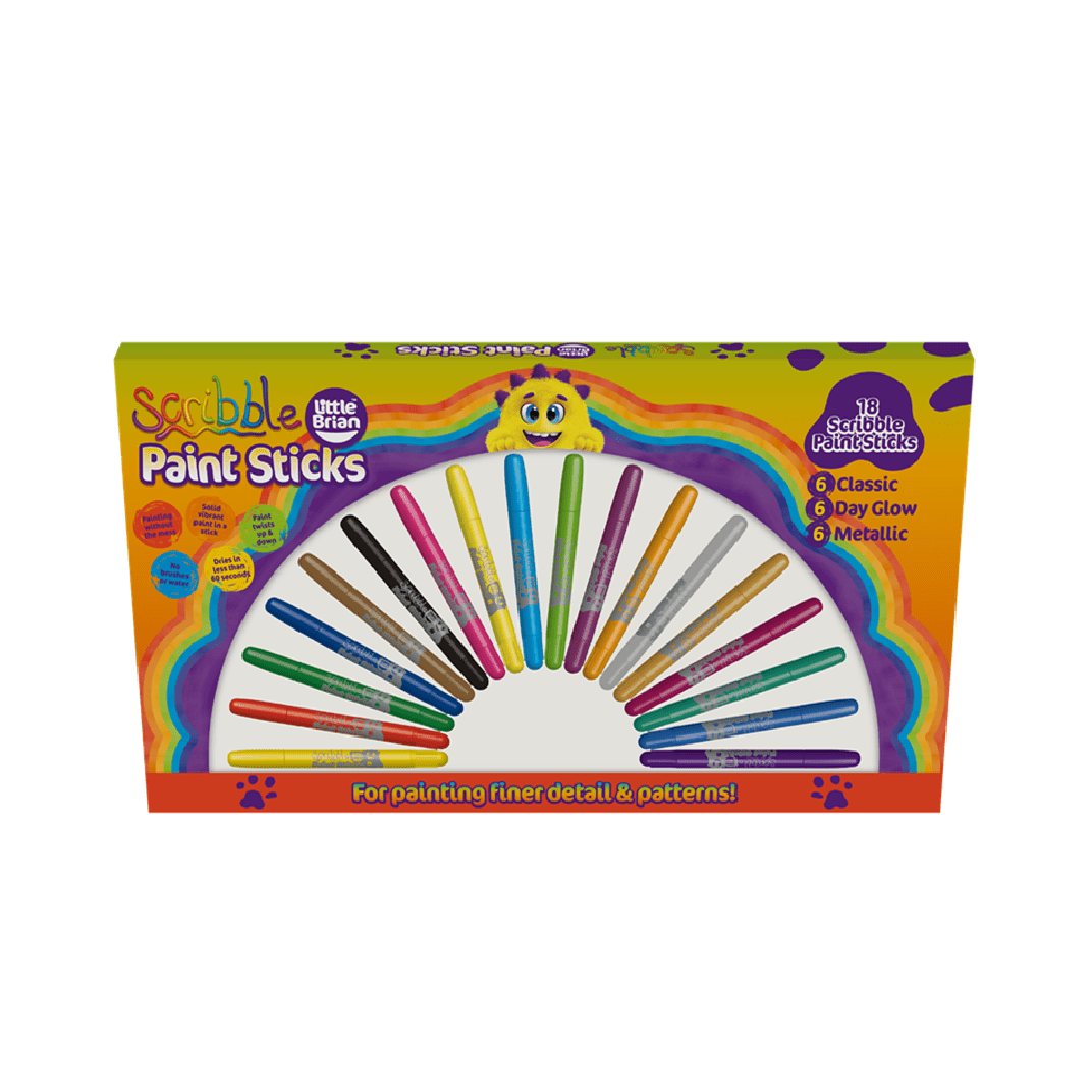 Little Brian Scribble Paint Sticks 18 pk