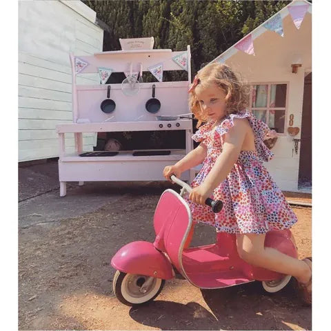 Ambosstoys Primo Classic Pink Ride-On  (Leather Seat)