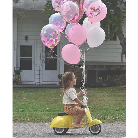 Ambosstoys Primo Classic Yellow Ride-On  (Leather Seat)