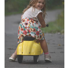 Ambosstoys Primo Classic Yellow Ride-On  (Leather Seat)