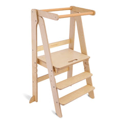 Toypark Folding Learning Tower - Natural