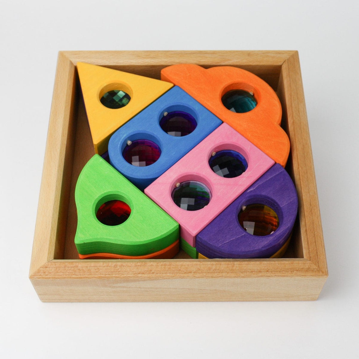 Bauspiel Fairy Windows Coloured 12 Pieces