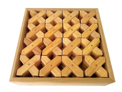 Bauspiel X-Shapes Natural 48 Pieces