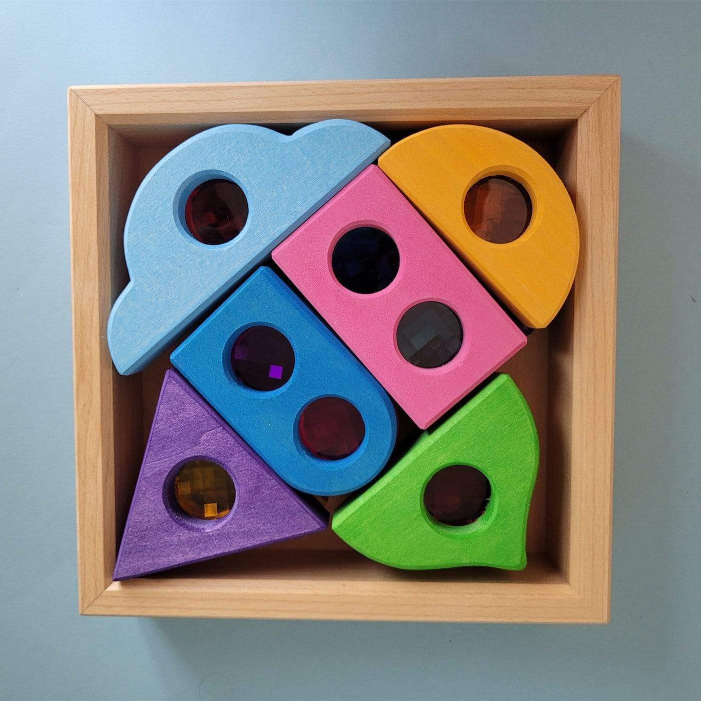 Bauspiel Fairy Windows Coloured 12 Pieces