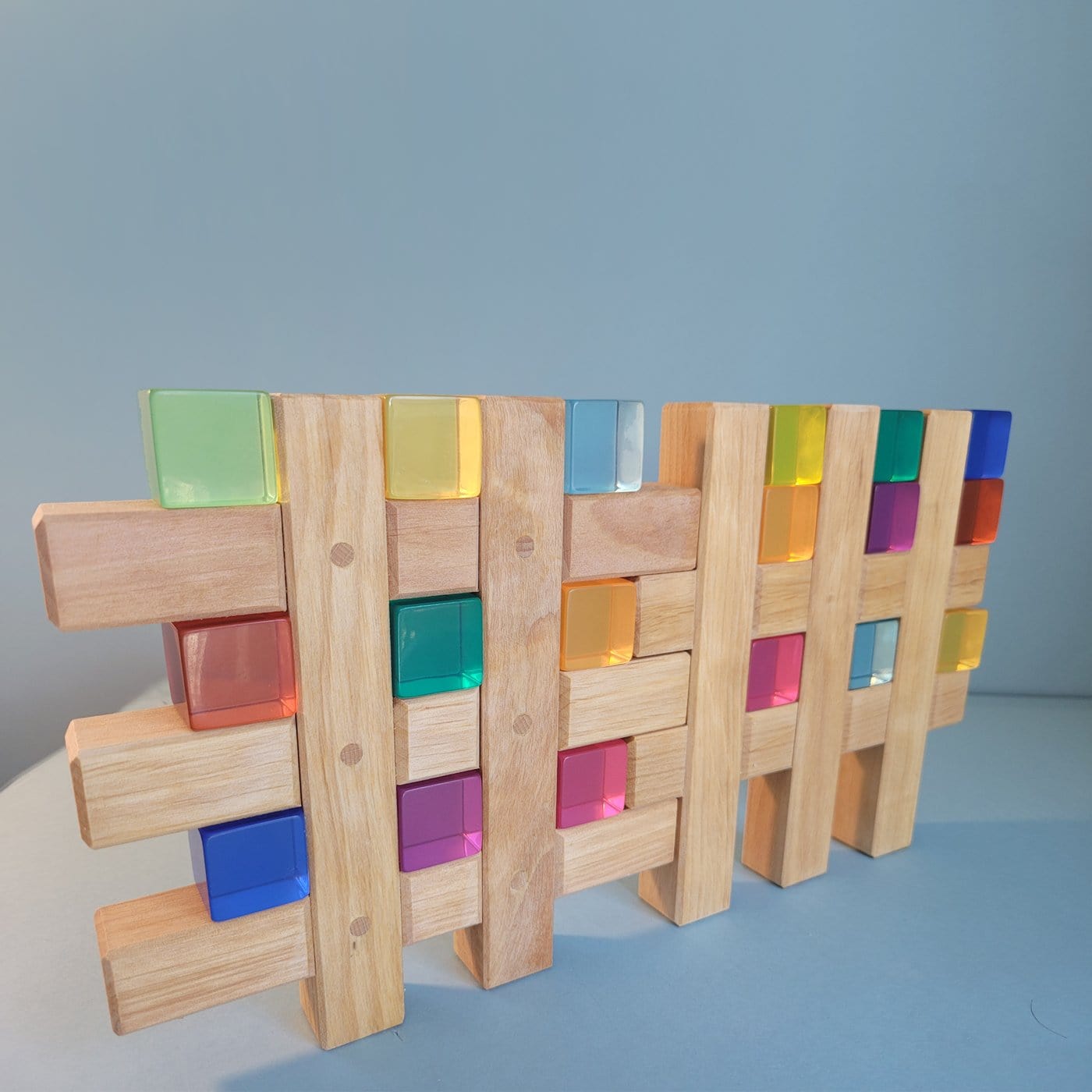 Bauspiel Grid Natural 12 Blocks