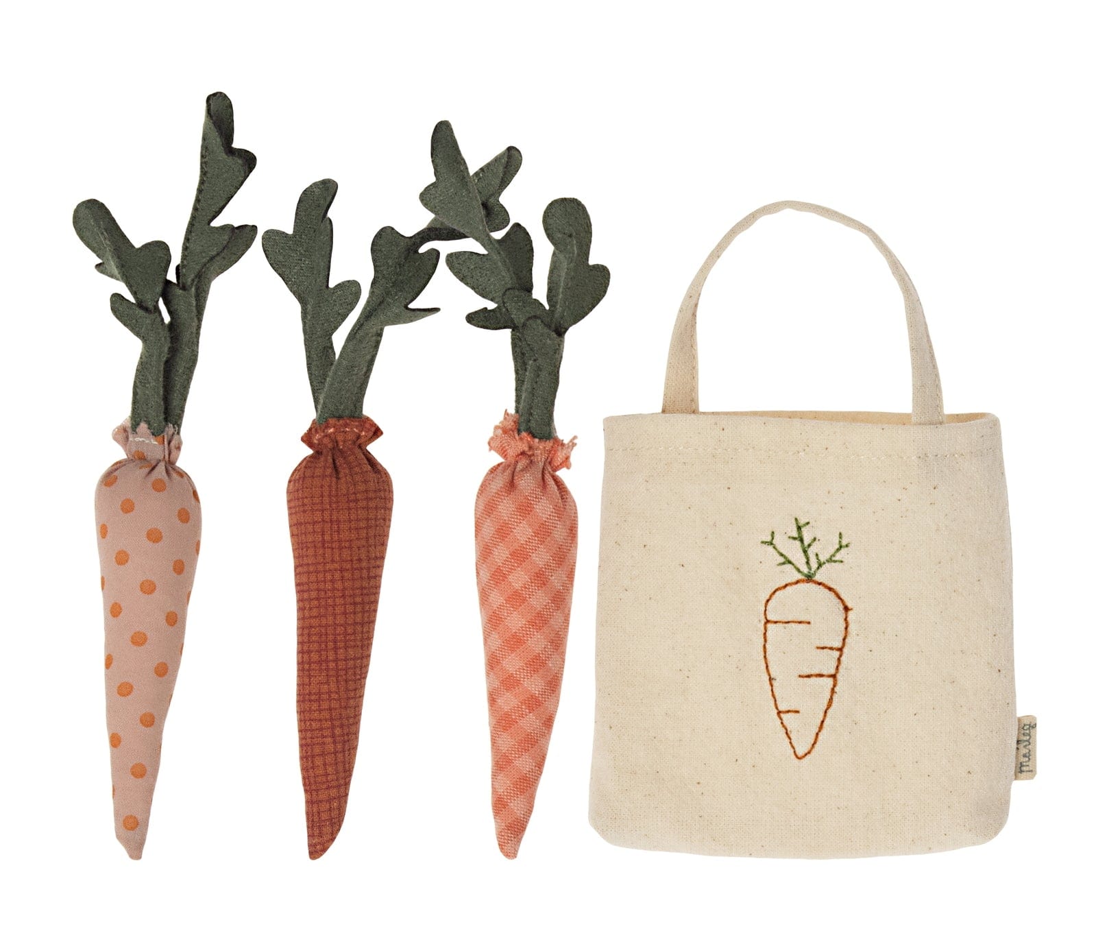 Maileg Carrots in Shopping Bag