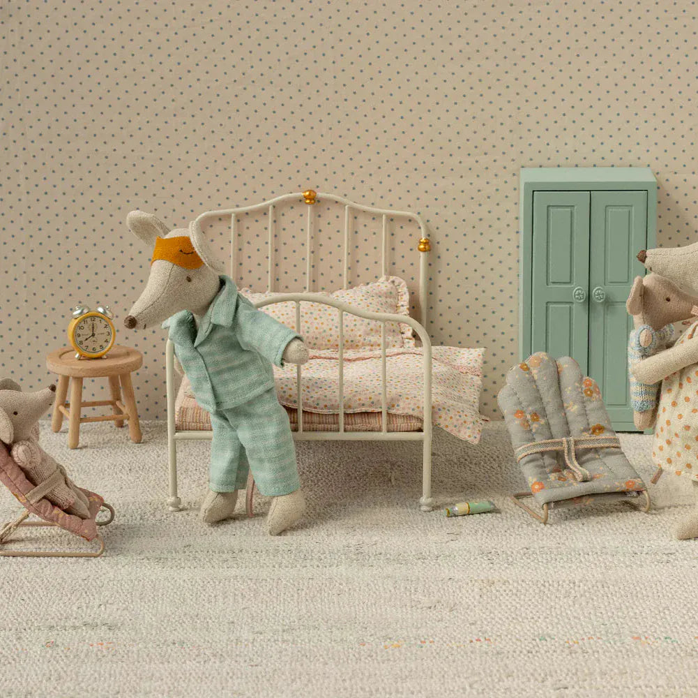 Maileg Pyjamas Dad Mouse Mint - Sand