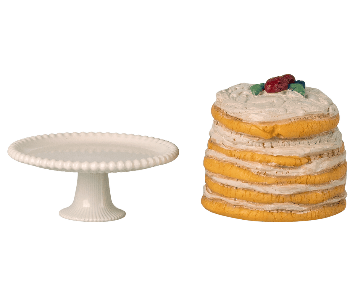 Maileg Party Cake and Cake Stand Mouse