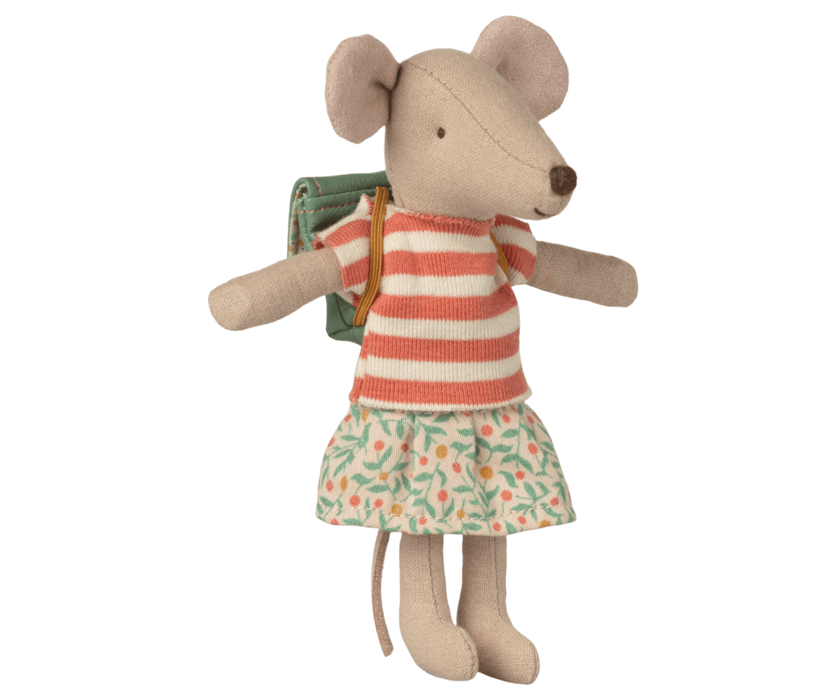 Maileg Tricycle Mouse Big Sister Green