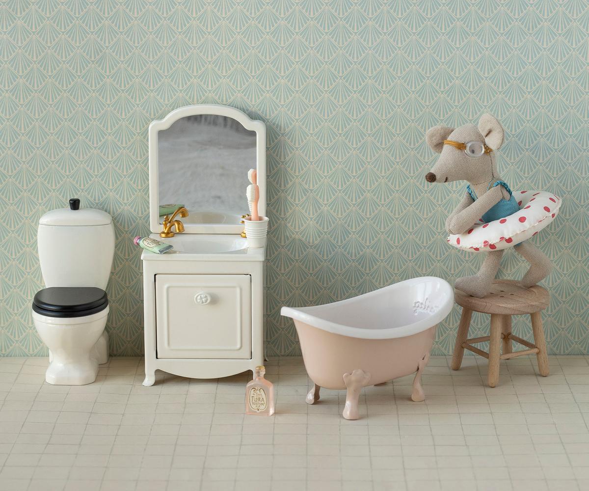 Maileg Sink dresser, Mouse - Off white