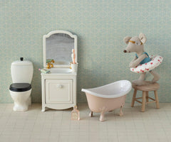 Maileg Sink dresser, Mouse - Off white