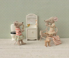Maileg Sink dresser, Mouse - Off white