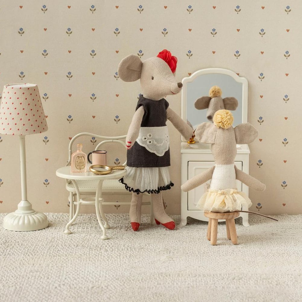 Maileg Ballerina Mouse Little Sister Off White