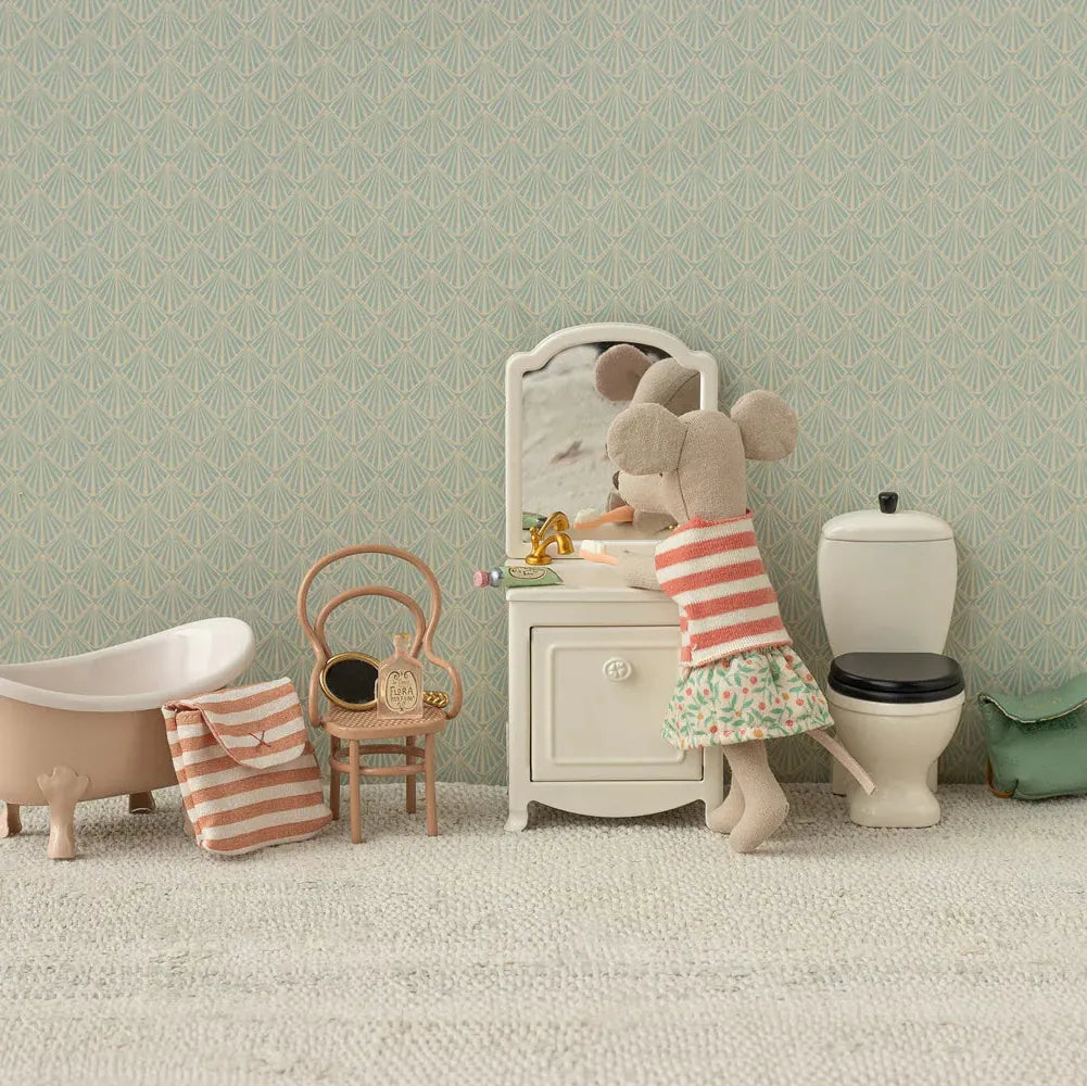 Maileg Toothbrush Set Mouse Coral