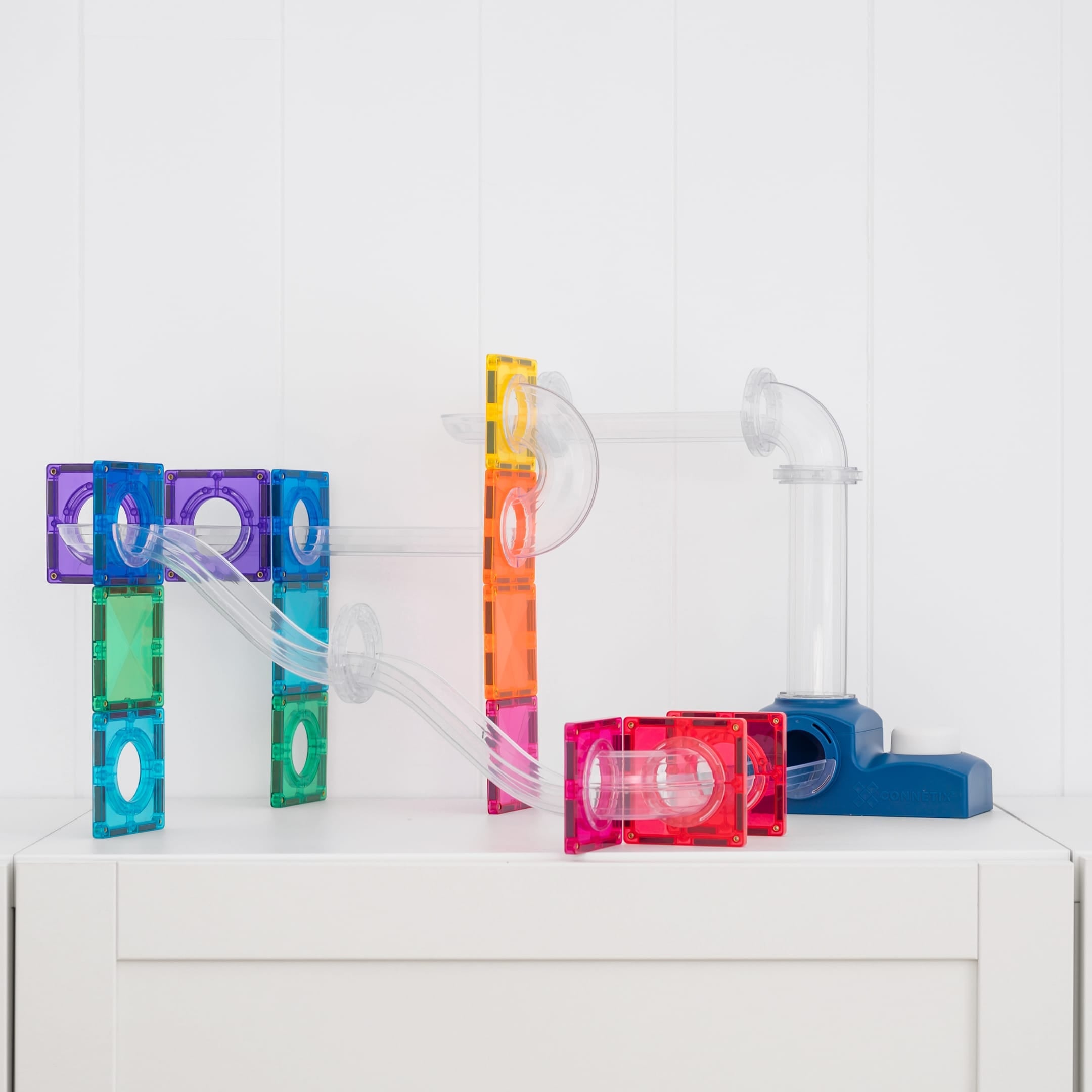 Connetix Tiles Ball Run Launcher Pack 47 Piece