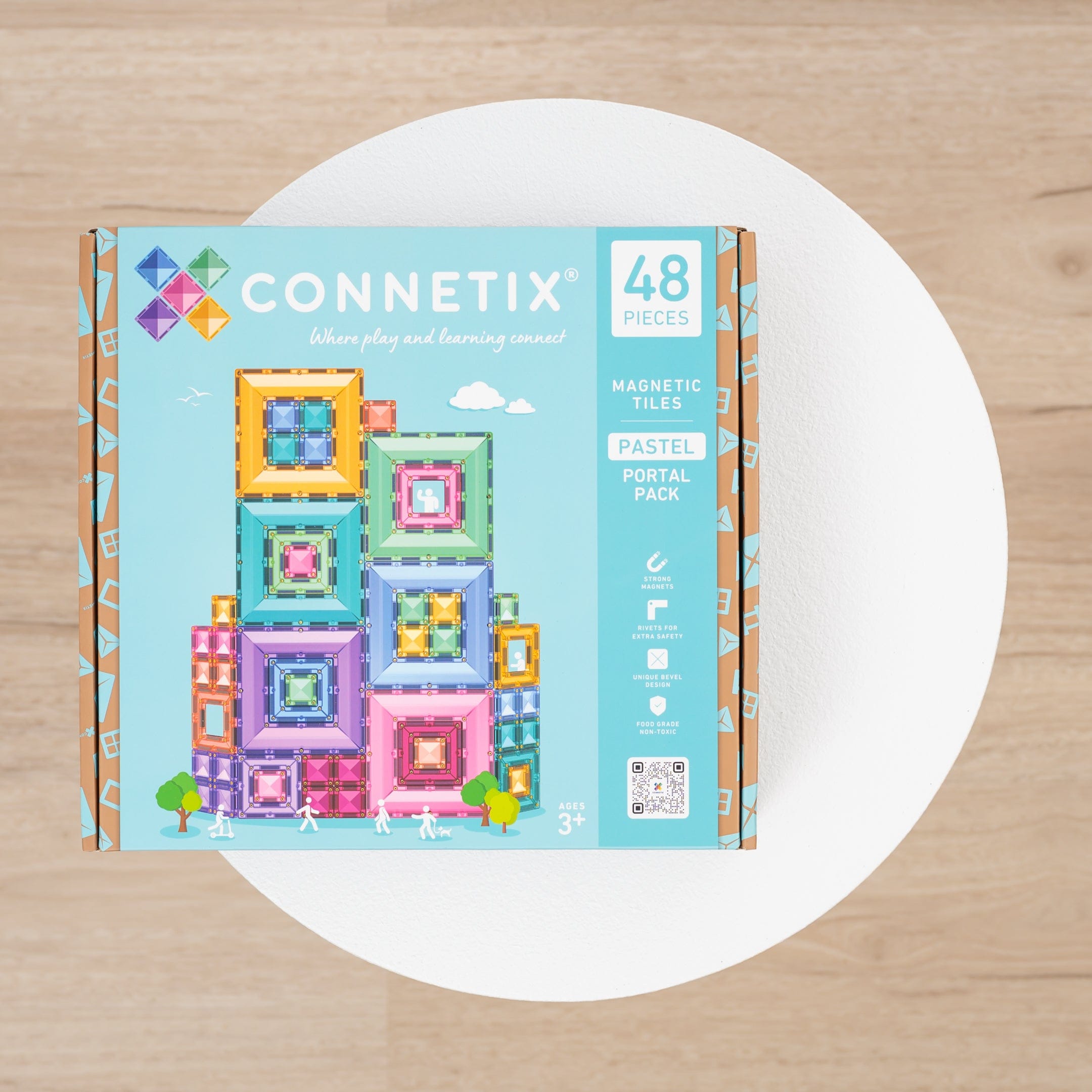 Connetix Tiles Pastel Portal Pack 48 Piece