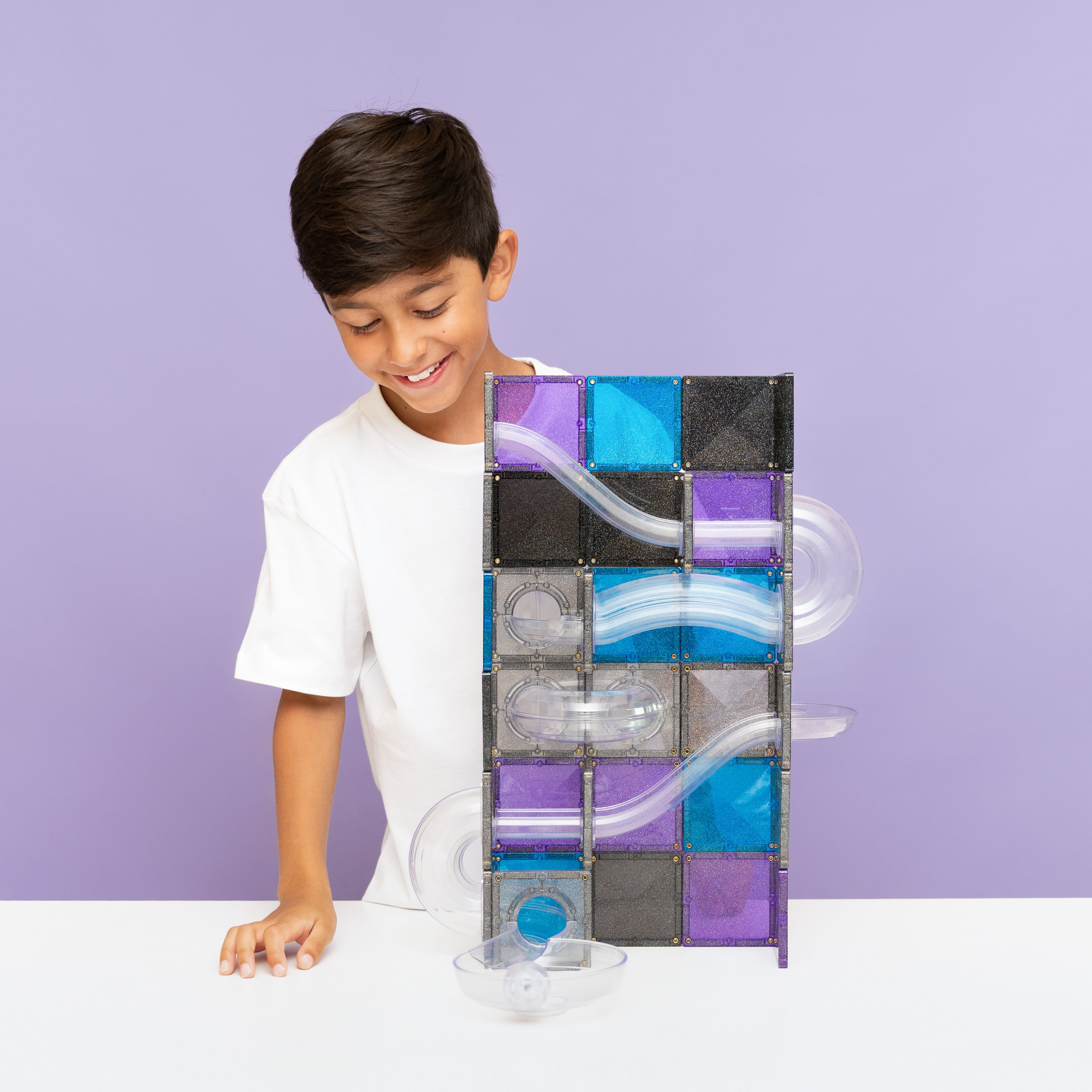 Connetix Tiles Ball Run Galaxy Pack 61 Piece