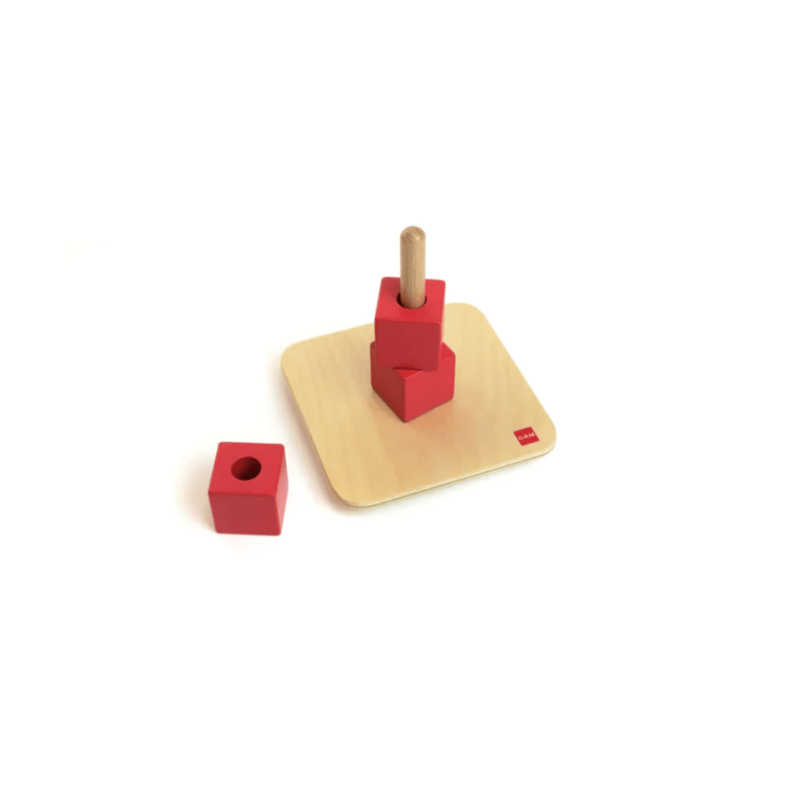 GAM Cubes On Vertical Dowel