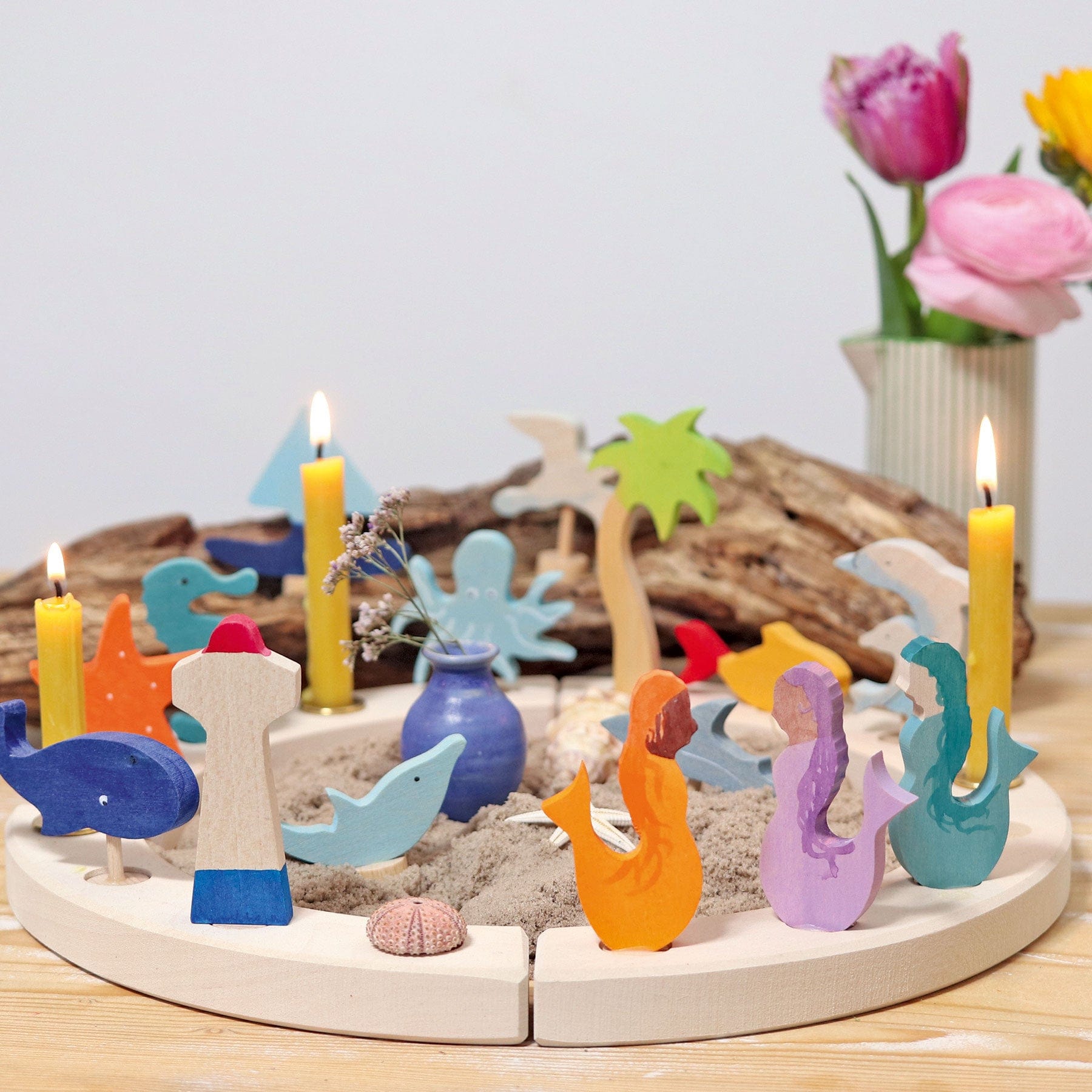 Grimm's Mermaid Candle Holder Decoration