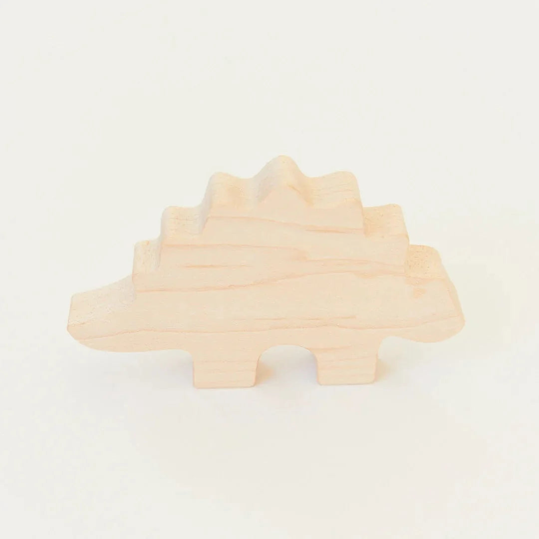 Sarah's Silks Wooden Animal Stegosaurus (Maple)