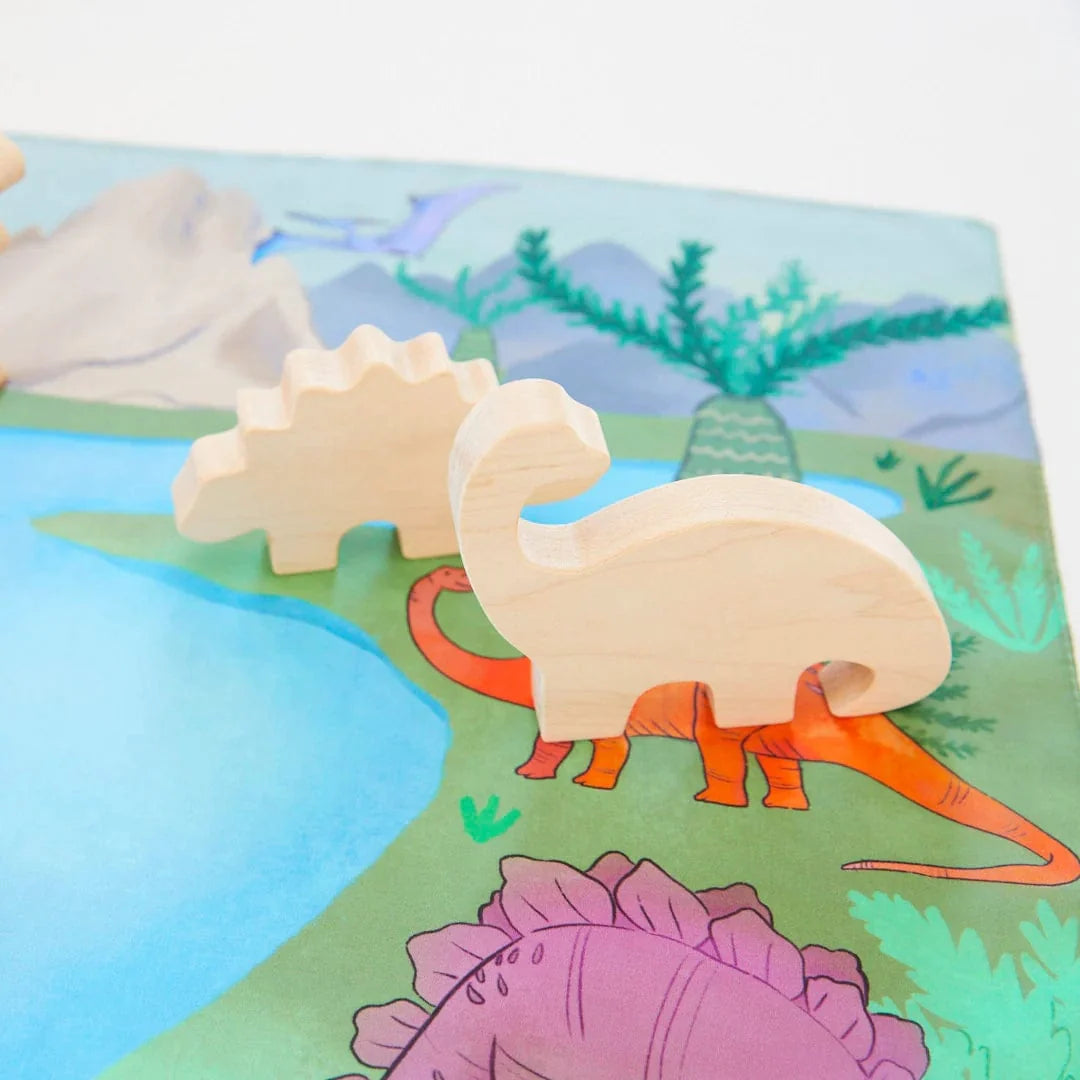 Sarah's Silks Wooden Animal Brachiosaurus  (Maple)