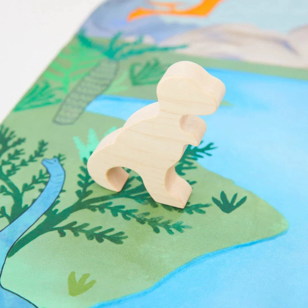 Sarah's Silks Wooden Animal Tyrannosaurus