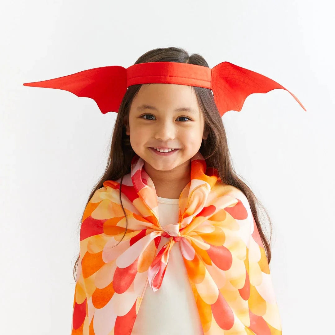 Sarah's Silks Ears Dinosaur Red