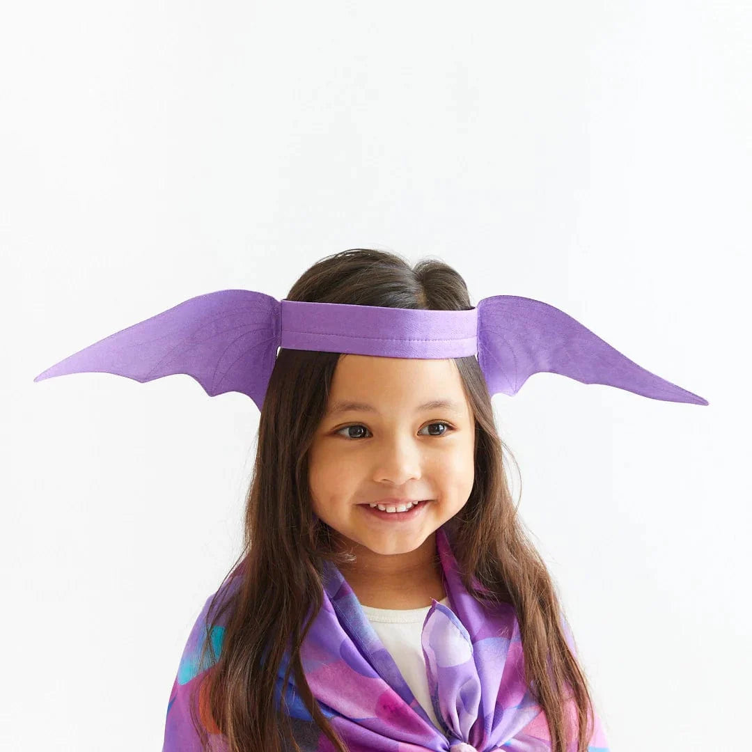 Sarah's Silks Ears Dinosaur Purple