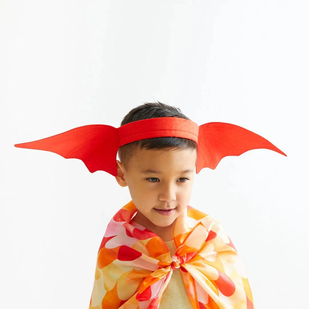 Sarah's Silks Ears Dinosaur Red