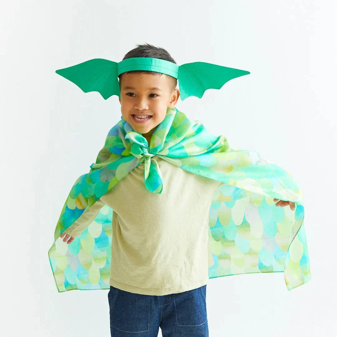 Sarah's Silks Playsilk Green Dinosaur