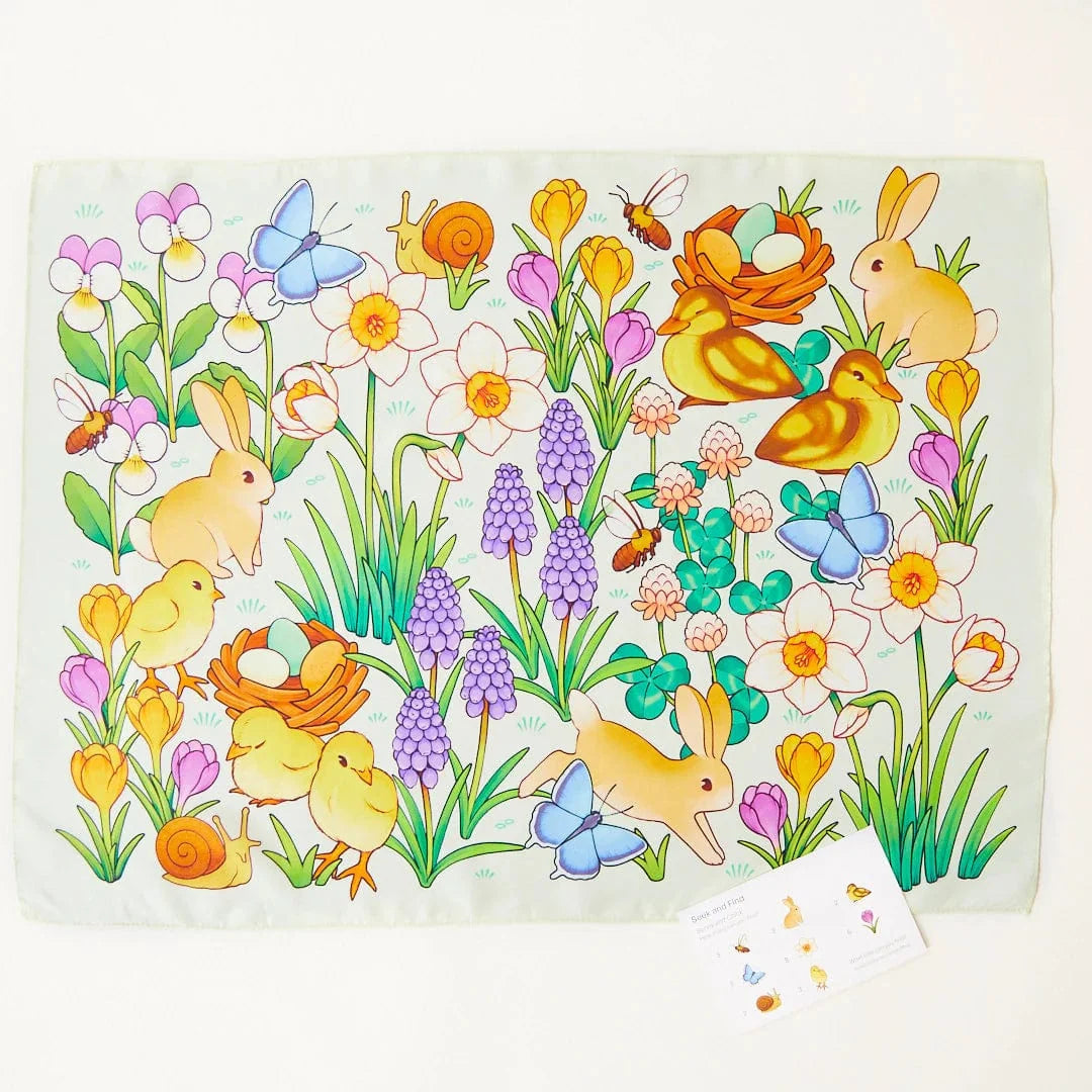 Sarah’s Silks Bunny & Egg Seek & Find Playsilk