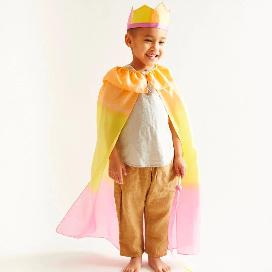 Sarah's Silks Hummingbird Pink Silk Cape